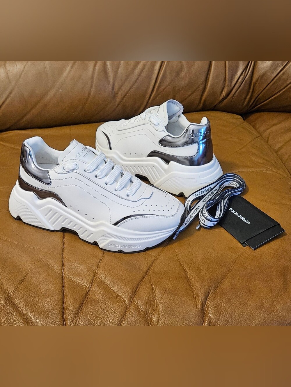 New Women's Dolce & Gabbana Daymaster High-End Luxury Chunky Sneakers Sz 5.5 US